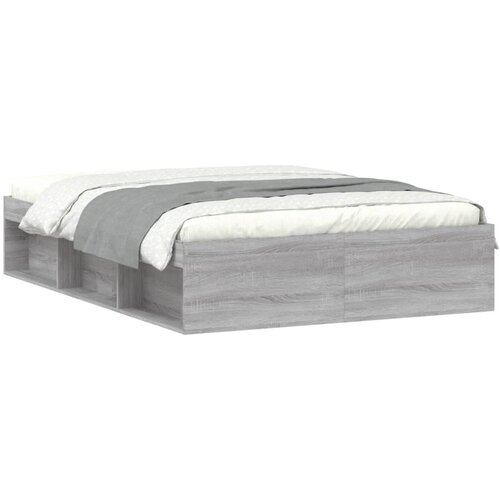 Maison Chic Posteljni okvir - Dvoposteljna postelja - Zakonska postelja siva sonoma 135x190 cm-J15166, (21760674) Cene