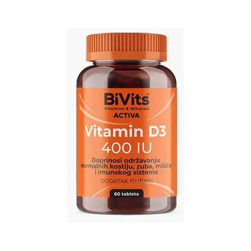 BiVits Activa Vitamin D3 400IU Tablete A60 Slike