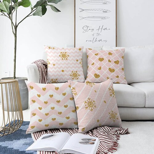 Mila Home Tekstilne jastučnice s božićnim motivom u setu 4 komada 43x43 cm - Cijene