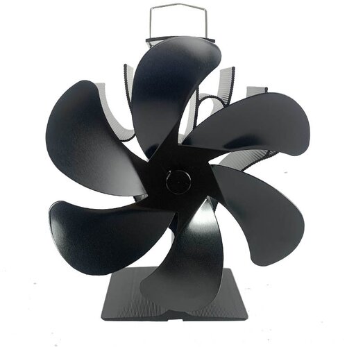 INF Ventilator za peč Ventilator na toplotni pogon Nizka raven hrupa, 6 lopatic Black, (21543835) Slike