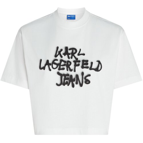 Karl Lagerfeld jeans Majica črna / bela Slike
