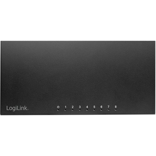 Logilink 8-ports gigabit desktop network switch, metal case, black, NS0117 Slike