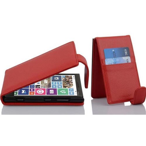 Cadorabo Ohi&scaron;je, združljivo z Nokia Lumia 929 / 930 v rdeče sladkorno jabolko - Za&scaron;čitni ovitek v obliki flipa iz teksturiranega umetnega usnja, (20563781) Cene