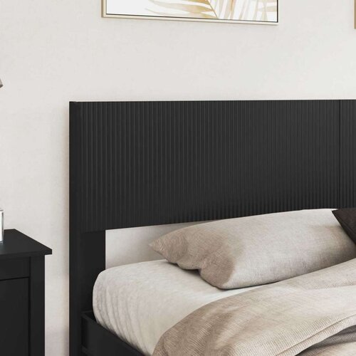  Okvir za krevet s pohranom i uzglavljem Crna 180 x 200 cm Slike