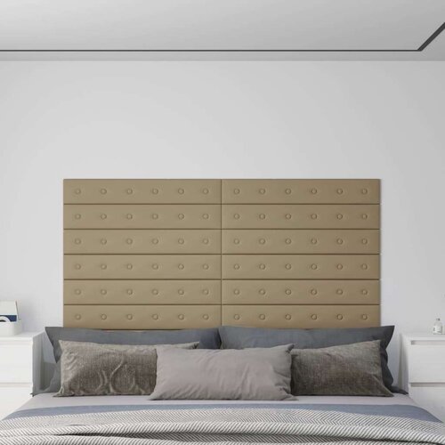  Zidne ploče od umjetne kože 12 kom cappuccina 90x15 cm 1 62 m² Cijene