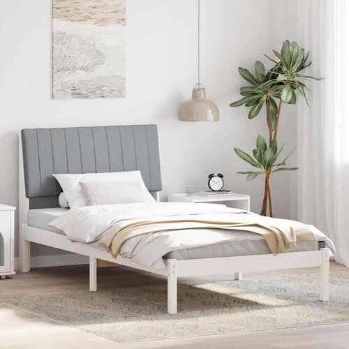  Konstrukcija postelje Bela 100 x 200 cm Masivno borovo les, (5000084229) Cene