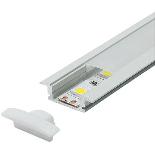 Mitea Lighting aluminijumski profil za led trake beli ugradno-nadgradni set sa difuzorom 7x24.7x2000mm M508-B Cene
