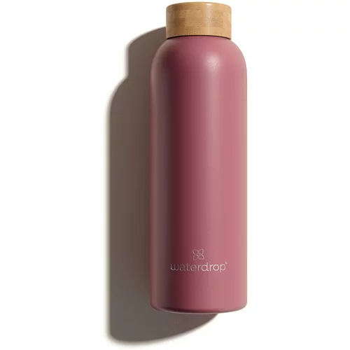 waterdrop Steel boca za vodu od nehrđajućeg čelika boja Pink Matt 600 ml