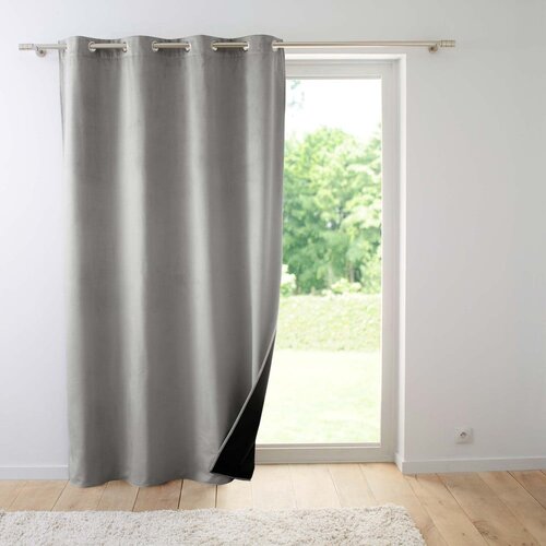 Douceur d int&amp;eacute;rieur Siva žametna izolacijska zavesa 140x260 cm Polarchic &amp;ndash; Slike