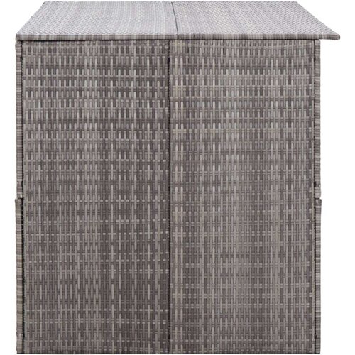 VidaXL Vrtna &amp;scaron;katla siva 150x100x100 cm poli ratan Slike