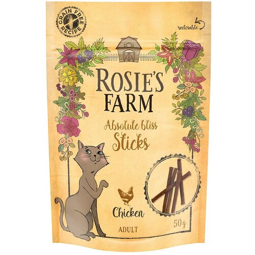 Rosie&amp;#039;s Farm Snack-miks - &amp;quot;Strips&amp;quot; (pi&amp;scaron;čanec &amp;amp; riba) 2 x 45 g Slike
