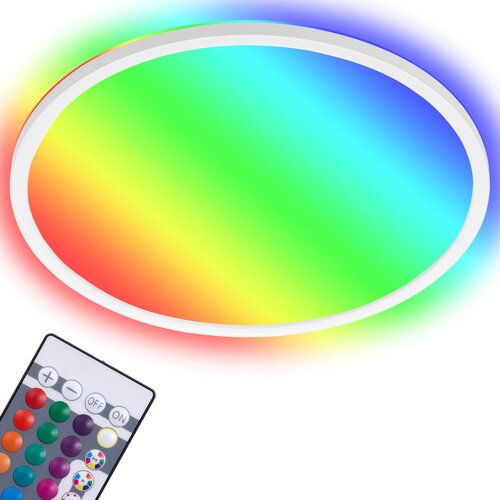 BRILO plafonjera led 15 w 1850 lm 4000 k + rgb-led 29,3x2,8 cm bcl bijela Cijene