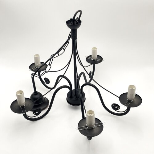  Brilagi - LED luster na lancu COTTAGE 5xE14/40W/230V crna/smeđa Slike