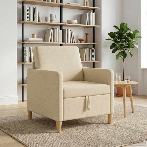 SOFA s pohranom Krem 72 x 78 x 87 cm Poliester Slike