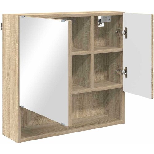  Ogledalo ormar Sonoma hrast 59 x 17 x 55 cm Konstruirano drvo Slike