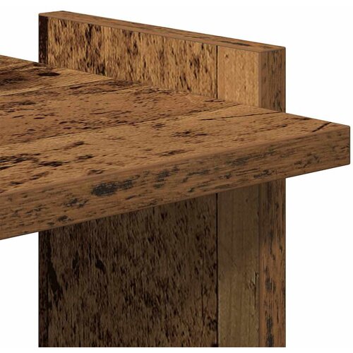  Regal za knjige s 3 razina boja staro drvo 60x30x120 cm drveni Slike