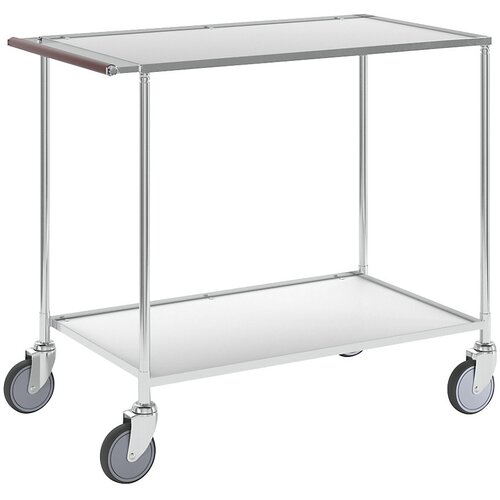 Kongamek transportni voziček, 2 nivoja, dxšxv 1080 x 580 x 870 mm, pocinkan / bele barve Cene