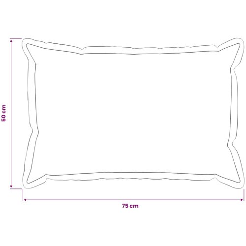  Presvlaka za jastuk 6 pcs HOUTEN Sivosmeđa 50 x 75 cm Slike