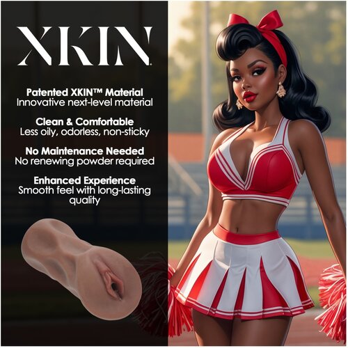 XKIN Cheerleader Cherry - realistična umjetna vagina masturbator (tamna prirodna) Slike