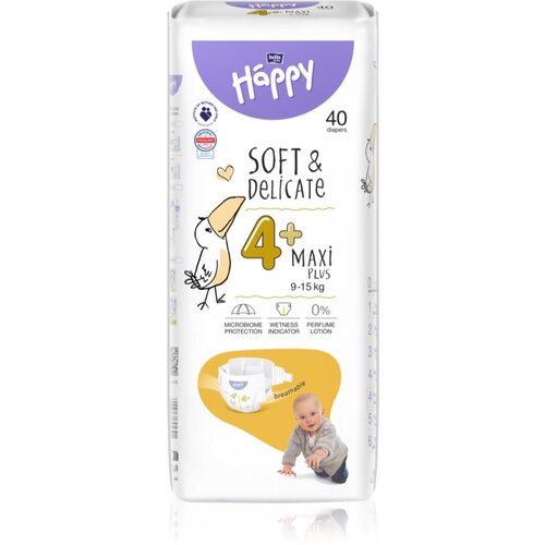 Bella Baby Happy Soft&Delicate Size 4+ Maxi Plus plenice za enkratno uporabo 9-15 kg 40 kos Cene