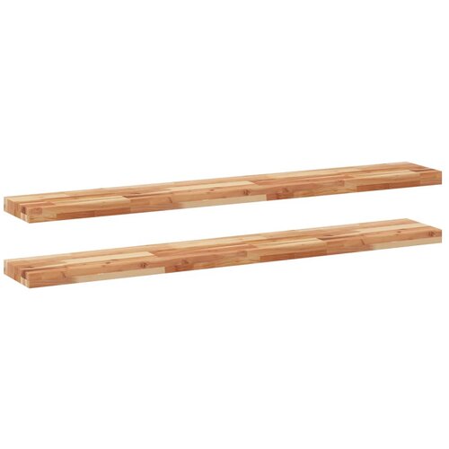 vidaXL Viseče police 2 kosa 120x20x4cm oljni premaz trden akacijev les Cene