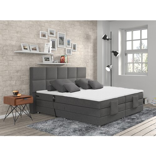 Kondela električno nastavljiva postelja, boxspring, siva, 180 x 200, murko new Slike