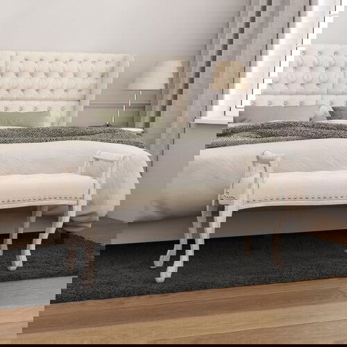 VidaXL Klupa 110 x 45 x 60 cm od tkanine Slike