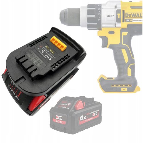 Rosfix ADAPTER / PRETVORNIK BATERIJE MILWAUKEE 18V V BATERIJO DEWALT 18V (MIL18DL), (21739225) Cene