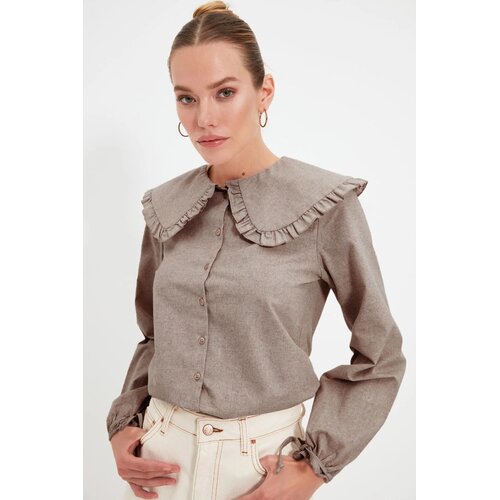 TRENDYOLMILLA Ženska ko&amp;scaron;ulja Twoaw21Go0677, Braon-Taupe Slike
