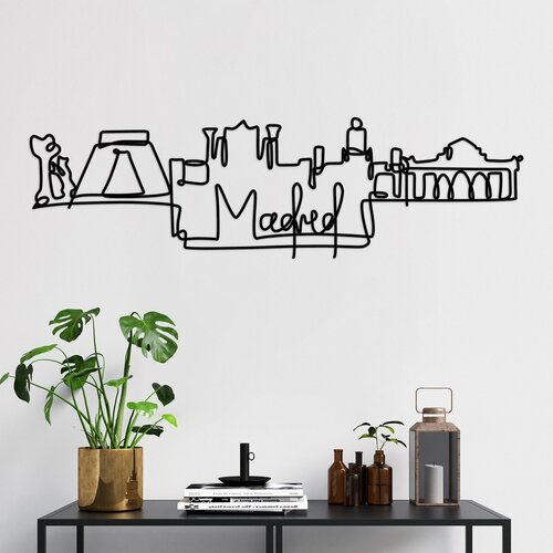 Madrid black decorative metal wall accessory Slike