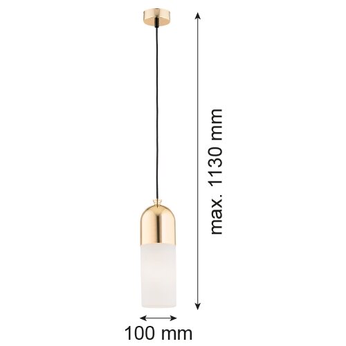  Argon 4212 - Luster na sajli BURGOS 1xE27/15W/230V mesing Slike