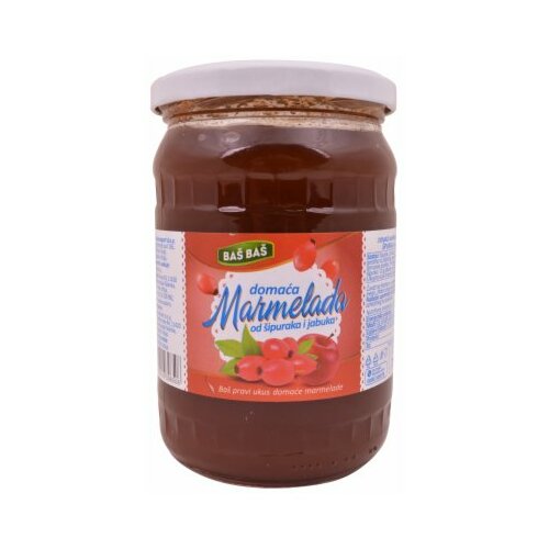 Baš Baš domaća marmelada od šipuraka i jabuka 700g tegla Slike