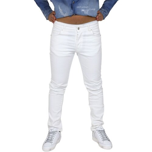 Costume National Hlače s 5 žepi NMS40005JE Bela Slike
