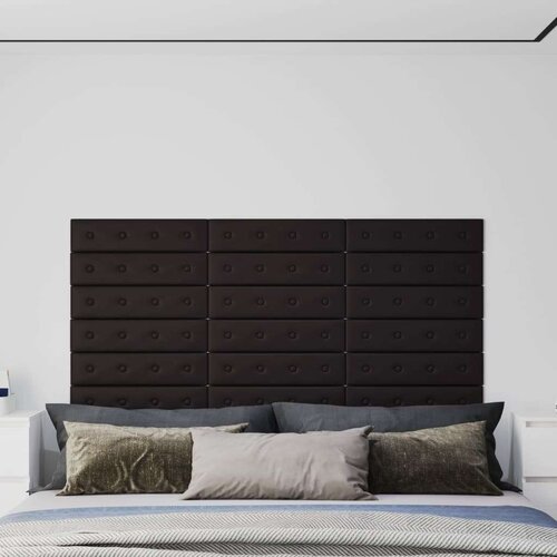  Zidne ploče od umjetne kože 12 kom crne 60 x 15 cm 1 08 m² Cijene