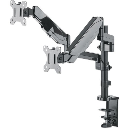 Manhattan 2-struki Stolni nosač za monitor 43,2 cm (17) - 81,3 cm (32) Vrtljivi nosač, Podesiv po visini, Nagibni i okretni Cijene