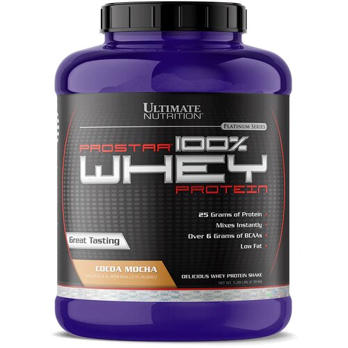 Ultimate Nutrition prostar 100% whey protein - za maksimalan rast mišića - kakao moka 2.39kg Cene
