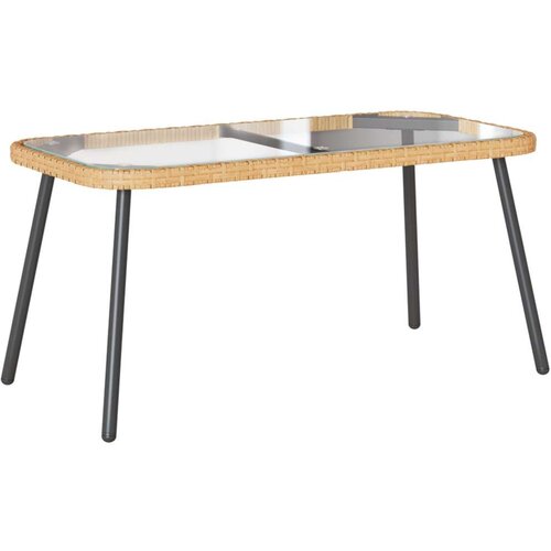 Stolić za kavu Prirodni 90x45x42 cm Poliratan Slike