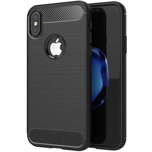 Carbon CASE maskica za iPhone XS crna Slike