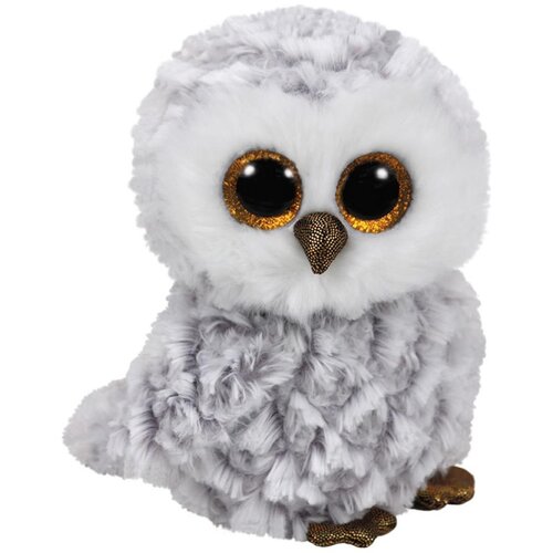 Ty Beanie Boos Owlette - bela sova (15 cm) Slike