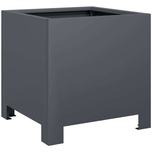 VidaXL Vrtne sadilice 2 kom antracit 30x30x30 cm čelične Slike