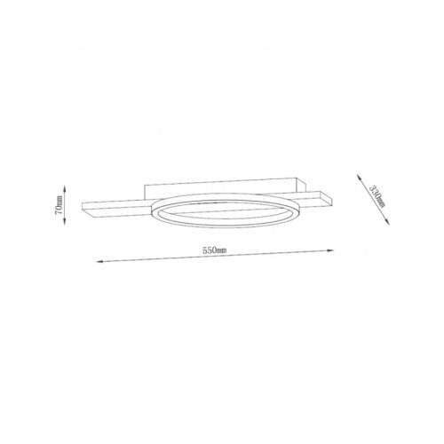  solea 35 plafonska svetiljka 16W 3000/4000/6000K crna/drvo dim Slike