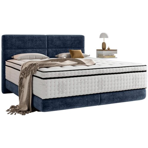 Esposa POSTELJA BOXSPRING 140 cm x 200 cm , tekstil modra Cene