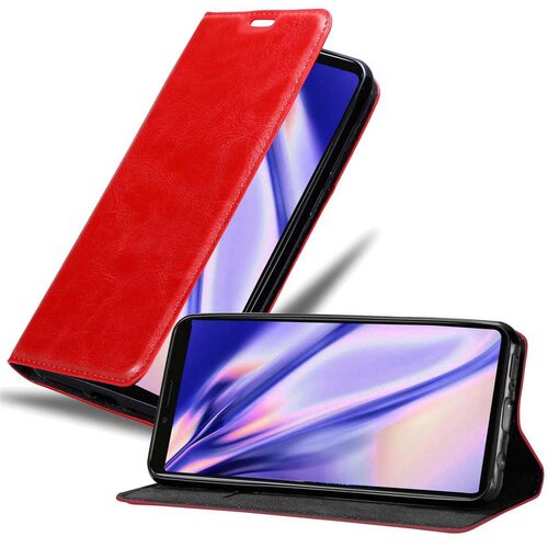 Cadorabo Ohi&scaron;je, združljivo z Sony Xperia 1 / Xperia XZ4 v rdeče jabolko - Za&scaron;čitni ovitek z magnetnim zapiranjem, stoječo funkcijo in režo za kartice, (20557982) Cene