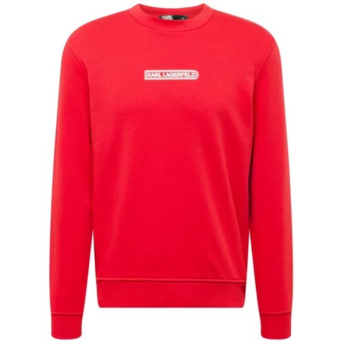 Karl Lagerfeld Sweater majica crvena / bijela