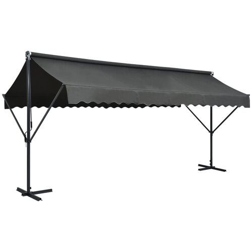  Prostostoječa tenda 500x300 cm antracitna Cene