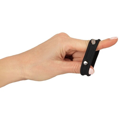 Rebel Cock Ring with Studs Black Slike