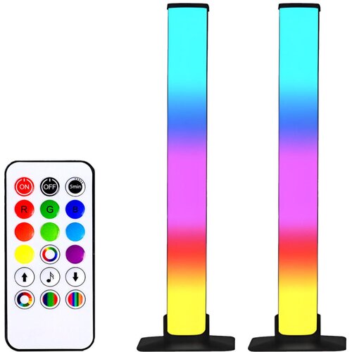  2x LED RGBIC pametni dekorativni glazbeni stup od 32 cm + daljinski upravljač Cijene
