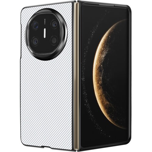 AVIZAR Karbonsko ohišje za Huawei Mate X6 Silikon Contour Tkano usnje, Bela, (5000016117) Cene