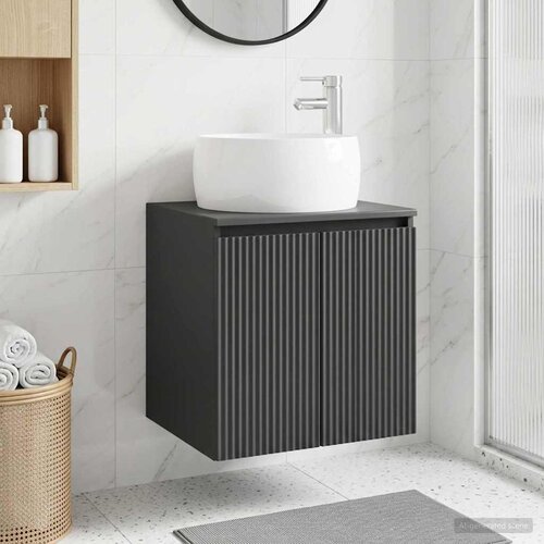  Umivaonik s policom Crna 49,5 x 44,5 x 66 cm Konstruirano drvo Cijene