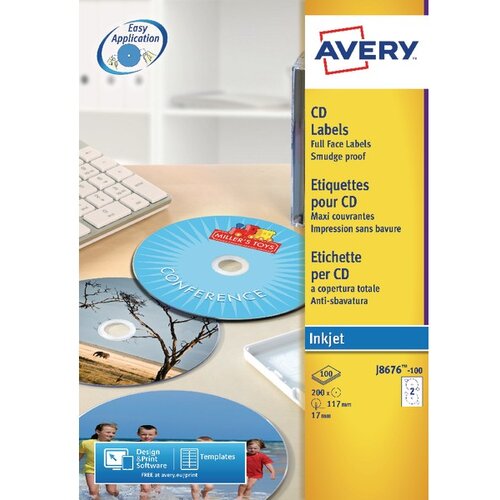 Avery Zweckform Etikete za CD, SuperSize Slike